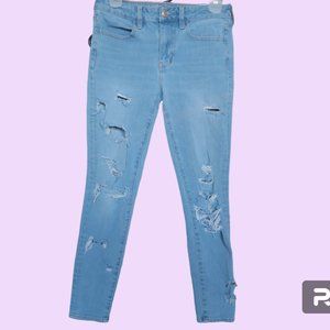 American Eagle Outfitters 360 super stretch aeo denim x4 hi-rise jegging jeans 4